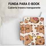 Funda Kindle Basic 2024 - 11va Gen Diseño Capibara Fondo Blanco