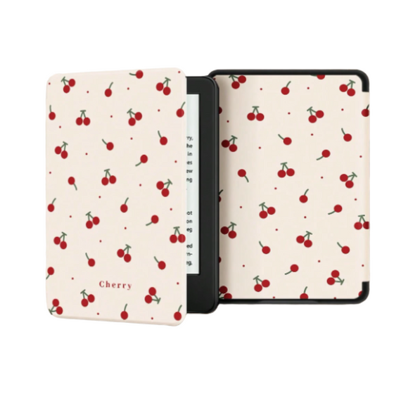 Funda Kindle Basic 2024 - 11va Gen Diseño CEREZAS