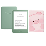 Kindle Básico 2024 Matcha + Funda con Diseño Cerdito