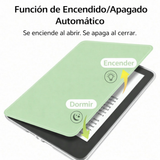 Funda Kindle Paperwhite 12th Transparente Tapa Verde Mernta