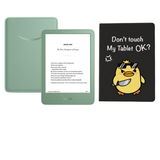 Kindle Básico 2024 Matcha + Funda con Diseño Don´T Touch Me
