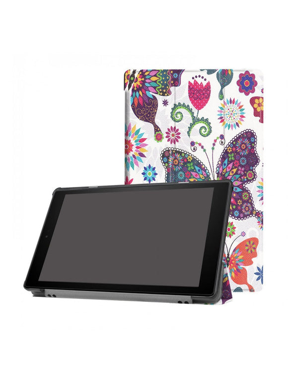 Funda Fibra De Tablet Fire HD10 ( 9na Gen ) - Diseño Mariposas