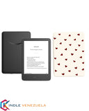 Kindle Básico 2024 Negro + Funda con Diseño Corazones