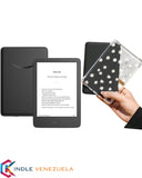 Kindle Básico 2024 Negro + Funda Transparente con Flores